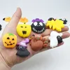 Hallowmas Squishy Toy Mochi Slow Rising Rebound Fidget Toys Kawaii Zombie Pumpkin Ghost Pattern Extrusion Vent Squeeze Decompression Toys