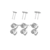 Stud Vergoldet Flachen Boden Ohr Pin Studs Diy Ohrringe Liefert Schmuck Erkenntnisse Set Kupfer Material Zubehör Drop Lieferung