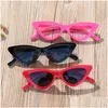 Zonnebril Mode Kleine Frame Cat Eye Kinderen Jongens Grils Baby Cateye Plastic Kids Zonnebril Kind Goggle Leuke Unieke Uv400 Drop De Dhpls