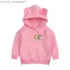 Hoodies Sweatshirts Hot INS velvet thickening Kids Hoodie Children Sets Baby Boys Girls Autumn And Winter Outing service Newbom Sportswear 0-4years Z230724