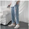 Jeans maschile streetwear jean femme baggy gamba larga jeans per uomo uomo pantaloni casual jeans maschi strappati maschio pantaloni maschi pantn l230724
