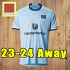 23 24ハンブルガーSVサッカージャージホームアウェイ2023 2024 HSVマナーキンダーマンキットフットボールシャツユニフォーム男性