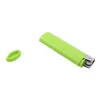 Nouveau Style Mini Coloré En Plastique Sec Herbe Tabac Pilule Stash Cas Portable Innovant Briquet Forme Cacher Joint Boîte De Rangement Conteneur De Poche Pipes À Main Fumeur Titulaire