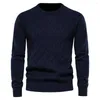 Pulls pour hommes automne/hiver 2023 pull en tricot Slim Fit bas Muscle pull à manches longues Chompa De Hombre