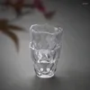 Weingläser 4 Stück japanische Sake-Becher Glas Whisky Schneemuster S Schöne Teebecher Kawaii für Wodka