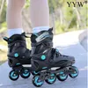 Inline Roller Skates Inline Roller Skates Shoes 4 Wheels Skating Professional High Slalom Speed Road Show Sneakers Rollers Skating Shoes Patines HKD230720