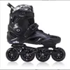 Inline Roller Skates College adult men and women flat flower skates straight roller ice single altructed year beginner college student flush skates HKD230720