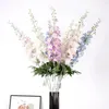 Decoratieve Bloemen 3 STUKS Kunstmatige Hyacint Violet Bloem Tak Fleurs Artificielles Voor Herfst Herfst Thuis Bruiloft Decoratie Nep Krans