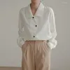 Camicette da donna Camicetta da donna moda estiva 2023 Design High-end Sense Temperament Top Camicie a maniche lunghe uniche e per le donne