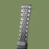 Bracelets de montres Un bracelet en acier massif grain de riz de 22 mm avec bracelet modifié adapté aux bracelets métalliques SKX007 SKX009 et SKX173 18 cm 230724