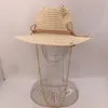 Wide Brim Hats Bucket Hats 05-nao-chain summer paper pin Fade-Free Gold gold chain fedoras cap women leisure panama jazz hat 230721