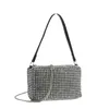 Brand Héritière Himestone Mesh Handsbag pour femmes Sac Diamants Sac à bandoulière Pourse Dames Femelle Sac à bandoulière Shining Diamond Evening Sac