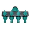 Divisores de água de 4 vias para equipamentos de irrigação 1" a 34" 12" rosca Conector de irrigação de jardim padrão europeu 230721