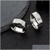 Band Rings Simple Trend USA Flag Ring Hip Hop for Man Par Party Gifts Jewel 8mm Drop Delivery