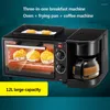 Máquina de fazer pão 110 V/220 V Máquina de café da manhã multifuncional para cozinha Torradeira automática para omelete de café