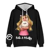 2022 Hot Rebekah Wings Merch Beki Fluffy 3D Hoodie Långärmad kvinnor Män hoodie Harajuku Streetwear Kids Pullover Kai L230625