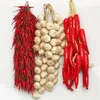 Decorative Flowers Artificial Simulation Food Vegetables Fake Chili Pepper Fruit Pography Props For Decoration Room Home Christmas Wall