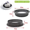 Baking Moulds 20Piece Mousse Round Cake Mold Decorating Ring Reusable Perforated Plastic Parts Dessert Tool