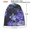 Berets Midnight Floral Pattern Bucket Hat Sun Cap Bloom Purple Blue Dark Summer Roses красивые цветок