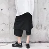 Abbigliamento etnico Pantaloni giapponesi da uomo Pantaloncini bermuda Pantaloni larghi gotici neri a gamba larga Harajuku Moda Streetwear Stile samurai Plus