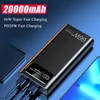 20000 мАч мощный банк 66W PD20W Быстрая зарядка 10000MAH PowerBank для iPhone 11 12 X Samsung Xiaomi Внешний аккумулятор Poverbank L230619