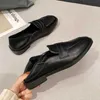 Dress Shoes White Small Leather shoes woman square toe casual loafers thick heel British oxford shoes woman soft leather flats work shoes L230724