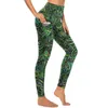 Mallas de mujer Pantalones de yoga de cachemira verde Sexy Vintage Estampado floral gráfico Push Up Fitness Leggins Mujeres Novedad Stretch Sports Tights