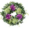 Decorative Flowers Simulated Hydrangea Garlands Wall Hanging Wreaths Forest Wedding Scene Decorations Fake Home Door