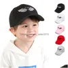 Berretti da baseball per bambini Cappelli da strada per bambini Cappellini da baseball Snapback con ricamo a lettera Divertente Cappello da ragazzo hip-hop primavera estate Sun Drop Del Dh9Wx