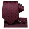 Bow Ties Burgundy czarny jedwabny jedwabny krawat ślubny dla mężczyzn ręcznik