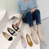 Sukienka buty 2022 Kobiety Flats Single Buty Sprężyn Mokorsyki Femme 3D Muchowe Balety Balety Miękkie dolne Roll-Up Moccasins Ladies Office Sukienka L230724