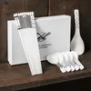 Minimalisme 5 Paren/partij Eetstokjes Lepels Keramisch Servies Huishoudelijke Antislip Voedsel Sticks Geschenkdoos Bestek Set Herbruikbare Keuken L230704