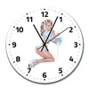 Orologi da parete Sexy Girl Orologio in legno Beaty Pin Up Orologio decorativo Camera delle ragazze Living Decor Regalo Decorazione domestica WB018