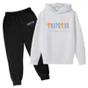 Trapstar Spring Autumn Print Kids Hoodies Passar pojkar flickor högkvalitativa sportkläder sätter barns srteet casual pullover+pnats l230625