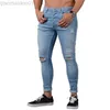 Jeans da uomo Pantaloni sportivi da uomo Foro sexy da uomo Jeans Pantaloni Casual Estate Autunno Pantaloni skinny strappati da uomo Slim Outwears Pantaloni da uomo jeans pantaloni L230724