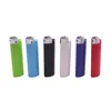 New Style Mini Colorful Plastic Dry Herb Tobacco Pill Stash Case Portable Innovative Lighter Shape Hide Seal Storage Box Pocket Container Handpipes Smoking Holder