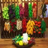 Decorative Flowers Artificial Simulation Food Vegetables Fake Chili Pepper Fruit Pography Props For Decoration Room Home Christmas Wall