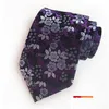 Neck Ties Classic Fashion Men Skinny Tie Colorf Floral Polyester 8Cm Width Necktie Party Gift Accessory Drop Delivery Accessories Dh3Eo