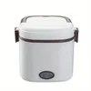110V Portable Mini Rice Cooker: Hot Rice Ware Heated Lunch Box, Self Heating Electric Lunch Box for Delicious Meals On-the-Go!
