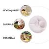 Dinnerware Sets 2 Pcs Compartment Fat Reduction Plate Plastic Containers Kids Kitchen Tableware Baby Household Ration Dinner