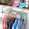 Hangers RVS Opvouwbaar Droogrek Multifunctionele Balkon Handdoek Kleerhanger Ruimtebesparend Thuis Wasserij Waslijn Organizer