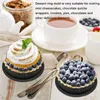 Stampi da forno 20Piece Mousse Rotonda Stampo per torta Decorare anello Riutilizzabile Parti in plastica perforata Strumento da dessert