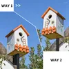 Autres fournitures pour oiseaux Kit de montage sur poteau de maison - Tige de support de poteau d'alimentation réglable Ensemble de support universel avec 5 broches