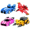 Transformation Toys Robots 4pcsset Mini Force Transformation Robot Toys Action Figures Miniforce X Symulacja samolot samochodowy Odkształcenie Mini Agent zabawka 230721