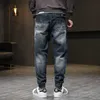 Jeans pour hommes Baggy Jeans pour hommes Sarouel Bleu Mode Poches Casual Denim Pantalon Loose Fit Streetwear Homme Jeans Surdimensionné 42 Hombre L230724