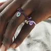 Anneaux de mariage MC 925 Argent Y2K Multicolore Couleurs Émail Anneau Réglable Pour Les Femmes Jumelé Zircon Bague Bijoux Cadeaux Anillos Mujer Bijou 230724