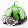 Motorradhelme Half Moto Reiten Wassermelone Schöner Helm für Rennbrillen Motocross Maske Vintage