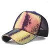 Ball Caps Hats For Men And Women Summer Cool Sequins Baseball Net Outdoor Sunscreen Sun Hat Mountaineering Cap Tide