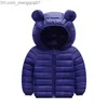 Piumino Piumino Piumino Carino Neonate Vestiti Invernali Bambini Light s con Felpa con Cappuccio per Orecchie Giacca Primavera Ragazza Abbigliamento Bambini per Ragazzi 221203 Z230724