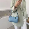 Abendtaschen Weiche PU Damen Ledertasche Frauen Lila Unterarm Retro Einfarbig Handtaschen Mode Kleine Schulter